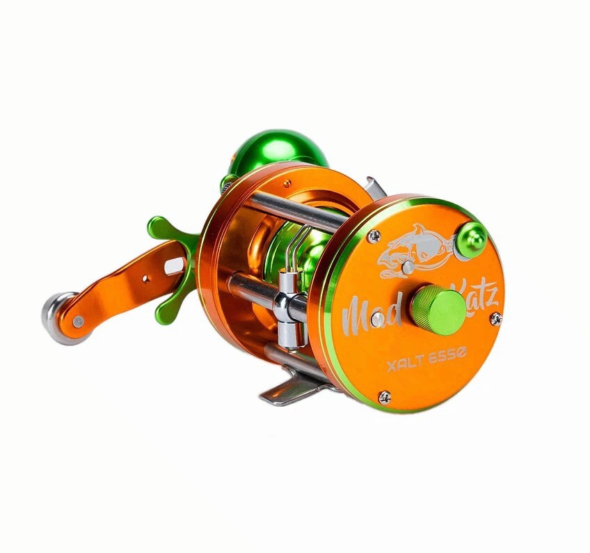 Mad Katz Xalt 6550 ORANGE CRUSH Right Hand Fishing Reel 4.2:1 New