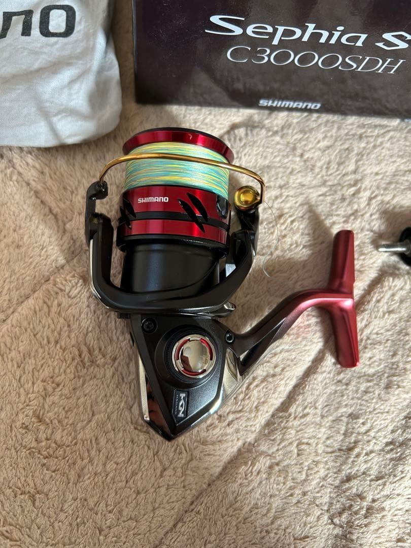 Shimano 19 Sephia SS C3000SDH Spinning Reel with PE Line & Unused