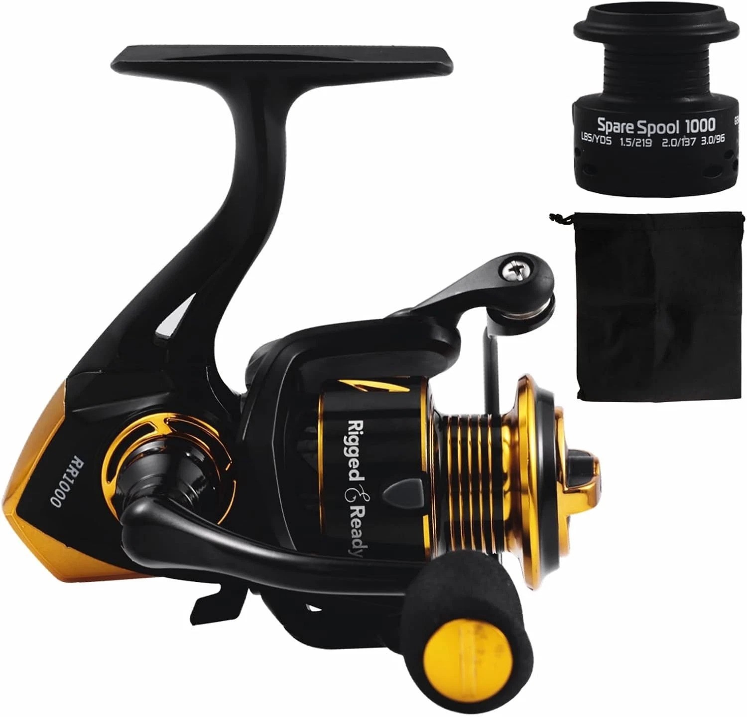 Rigged and Ready 6000 Fishing Reel with Spare Spool & Soft Bag – Salt Treated