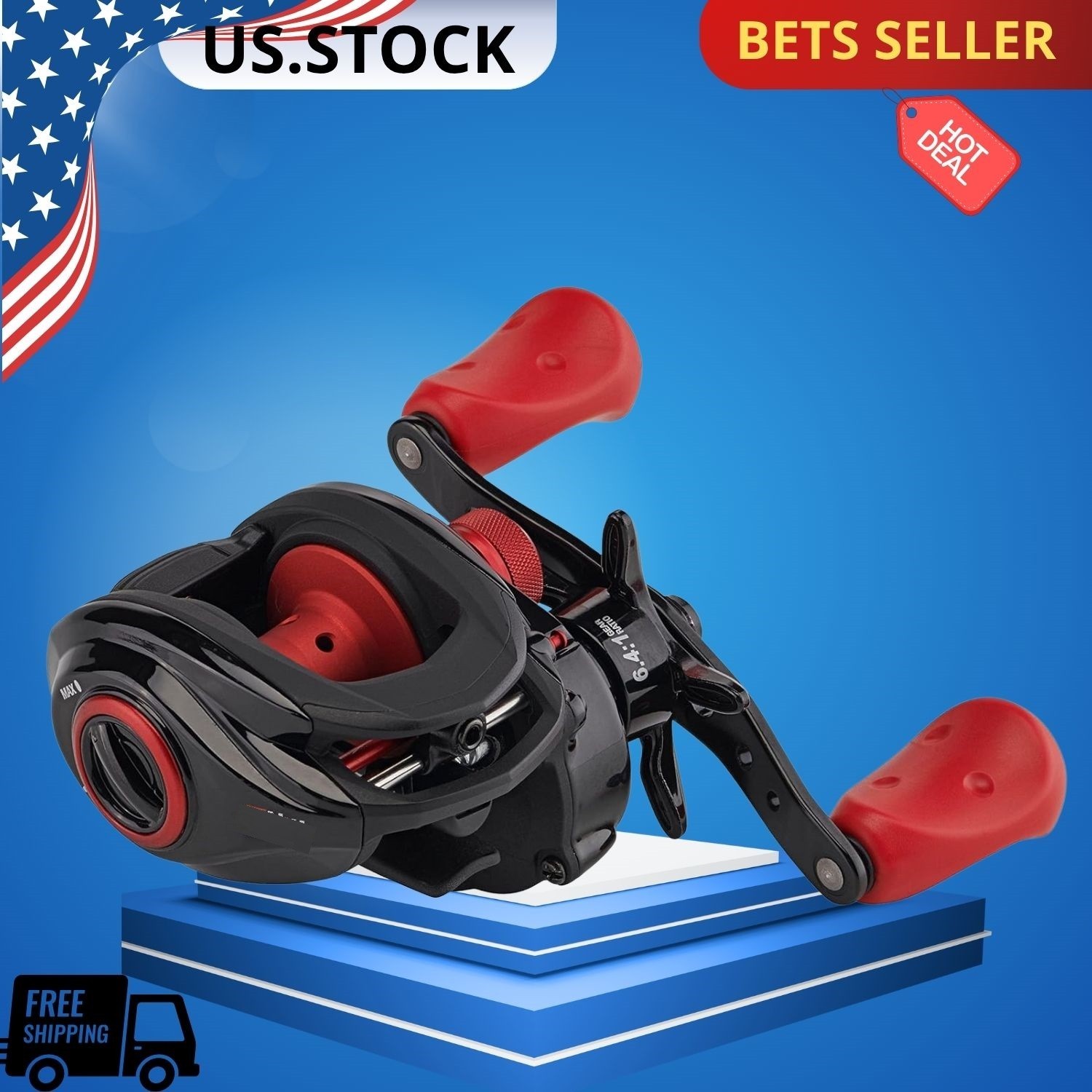 NEW Max X Low Profile Baitcast Reel