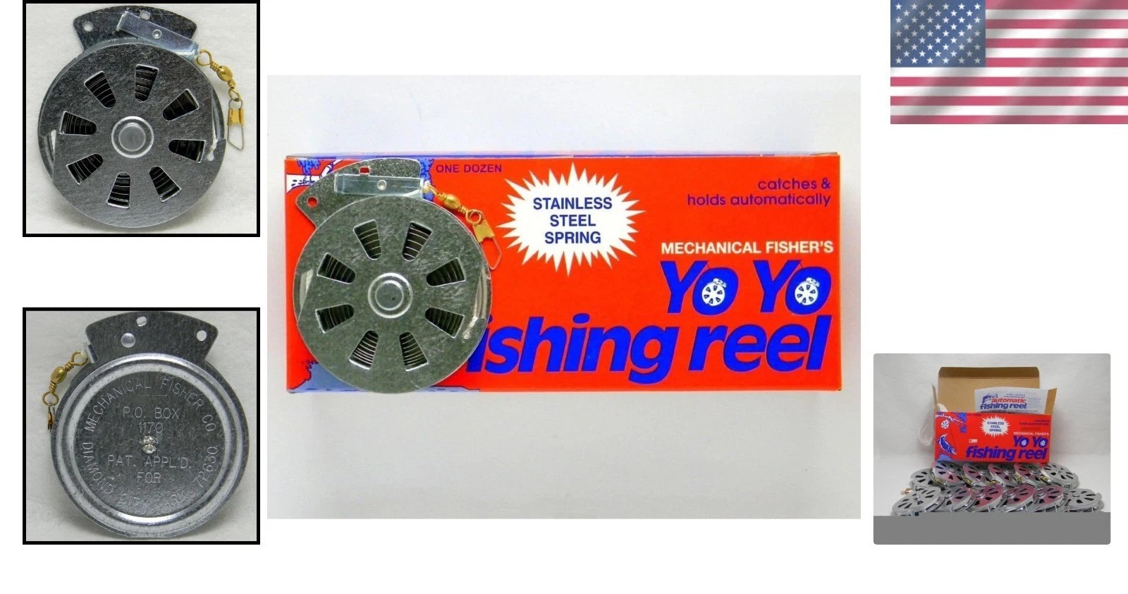 12 Fisher’s Yo Yo Reel Flat Trigger In Ambidextrous Rust-Resistant Model