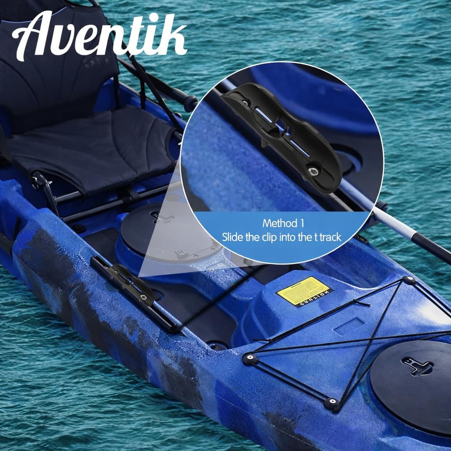 1004 2 PCS Kayak Paddle Holder Kayak Track Mount Accessories for Holding Stan…