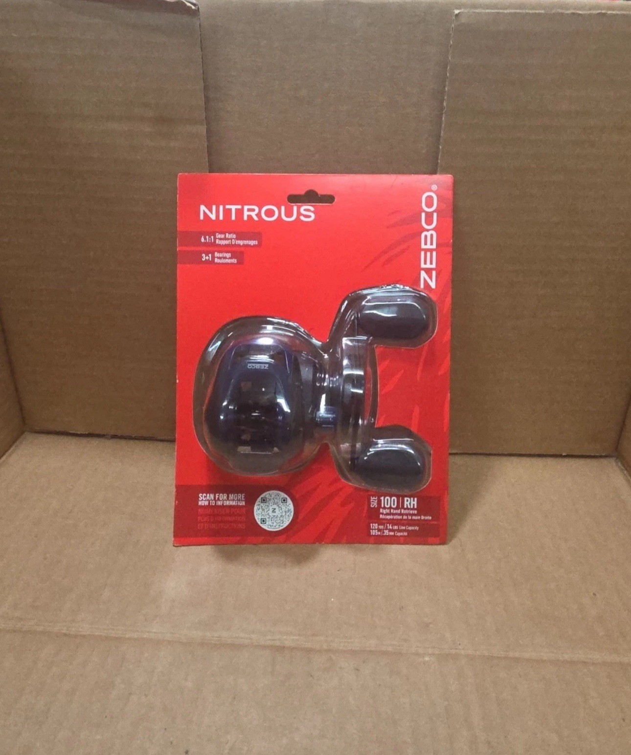Zebco Nitrous 100 Bait Caster Fishing Reel