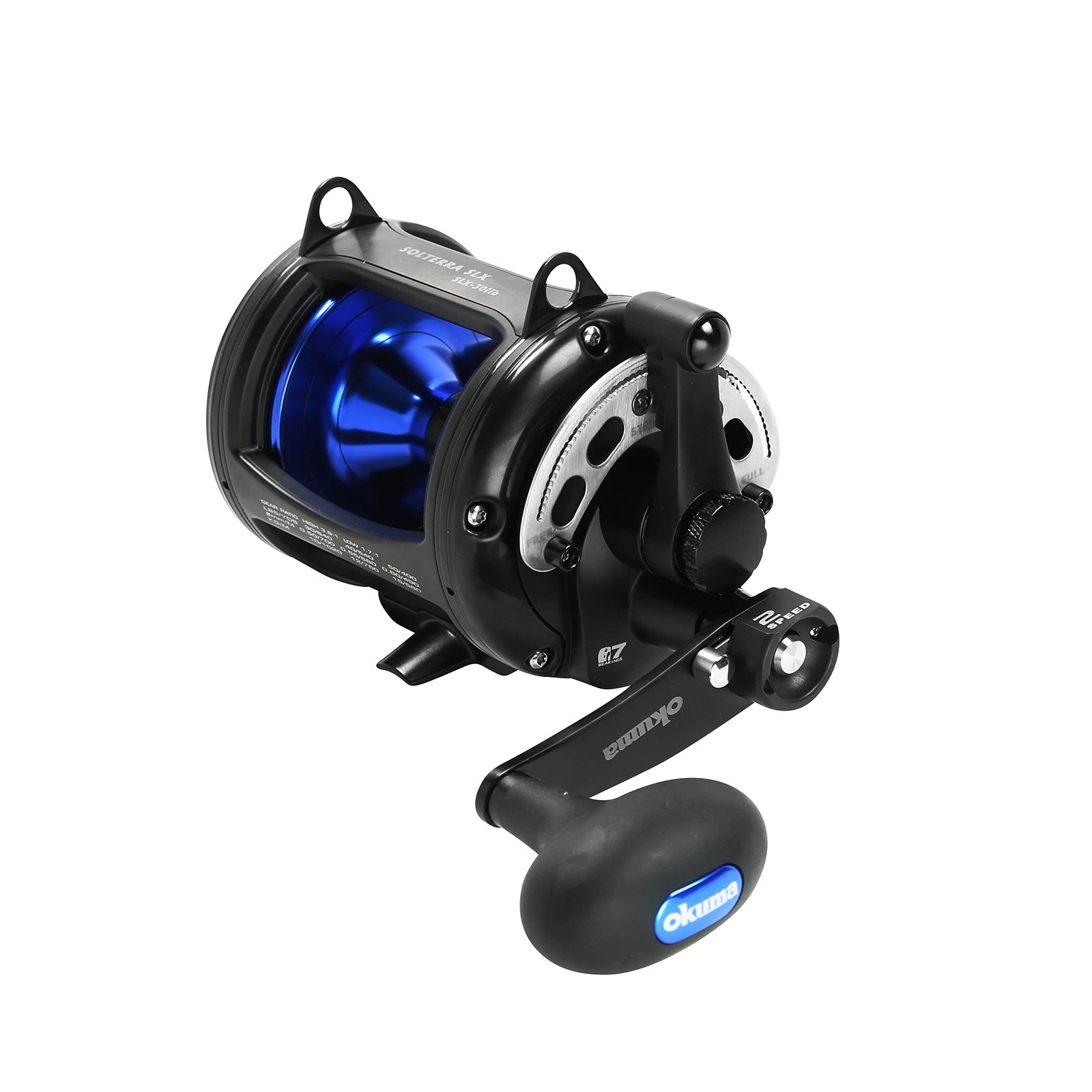 Solterra SLX Two Speed Closed Frame Lever Drag Reel Saltwater Trolling Reel, …