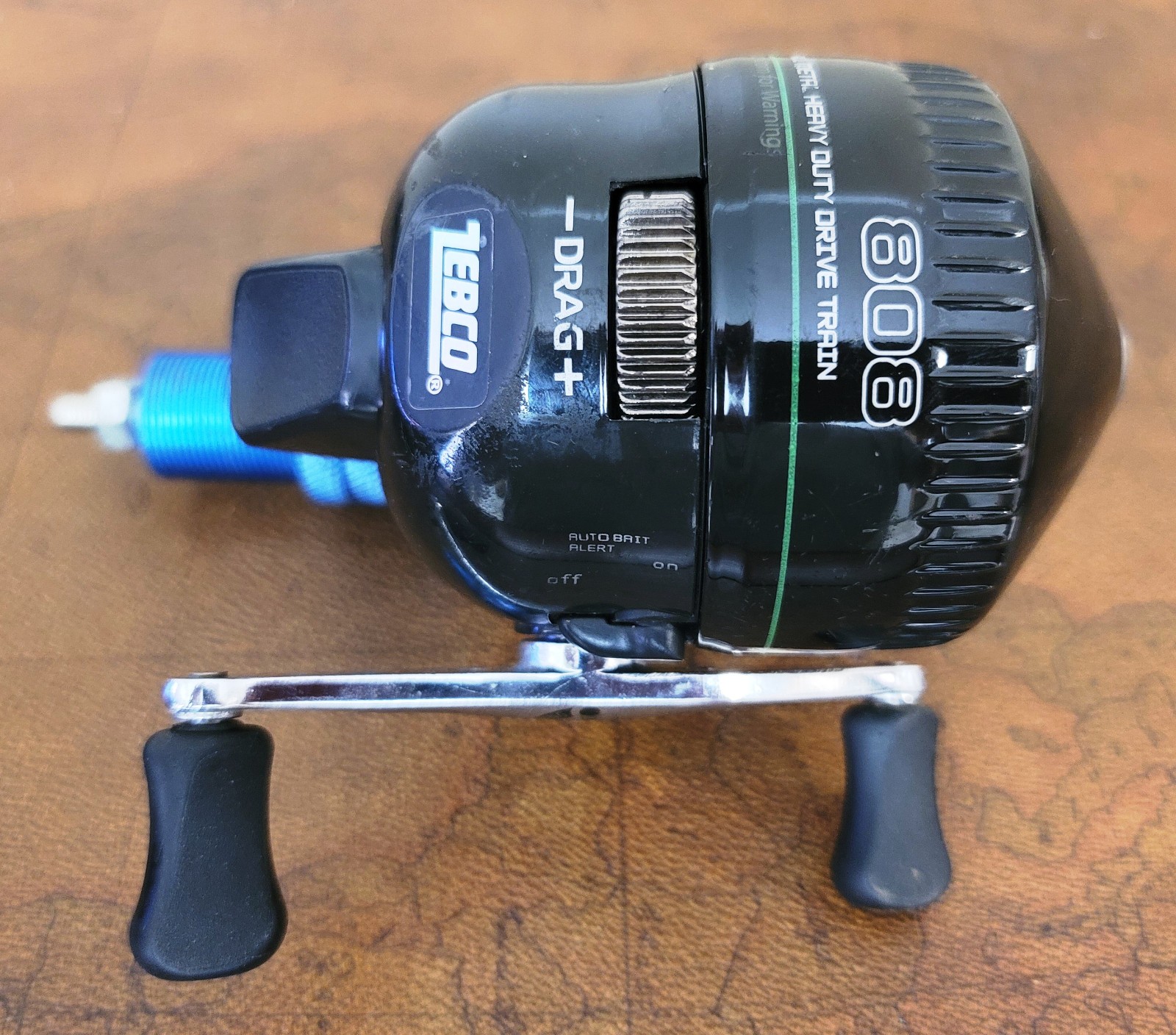 ZEBCO 808 Bowfisher Fishing Reel & Reel Stabilizer Fits Bear Bows & Similar