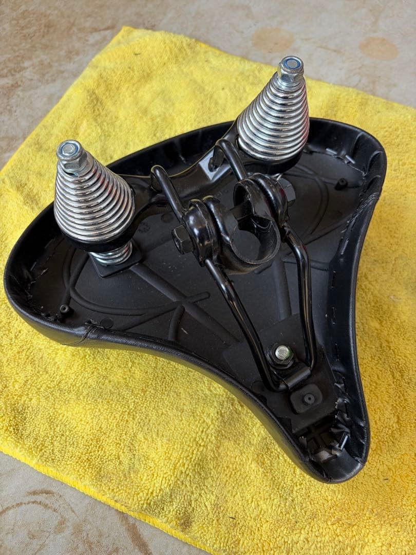 Schwinn Tornado Black Gray Genuine Saddle