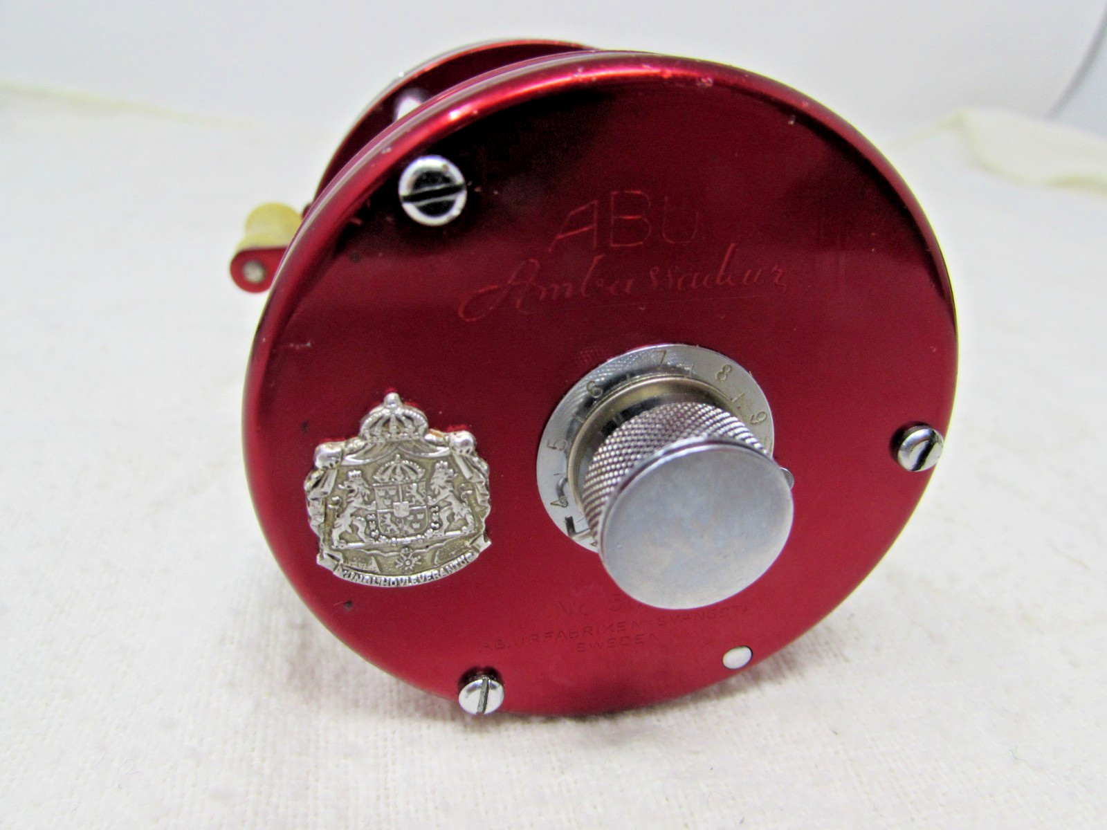 Vintage Abu Garcia Ambassadeur 5000 Red Reel Ft#643814 Clean & Oiled Ready Use