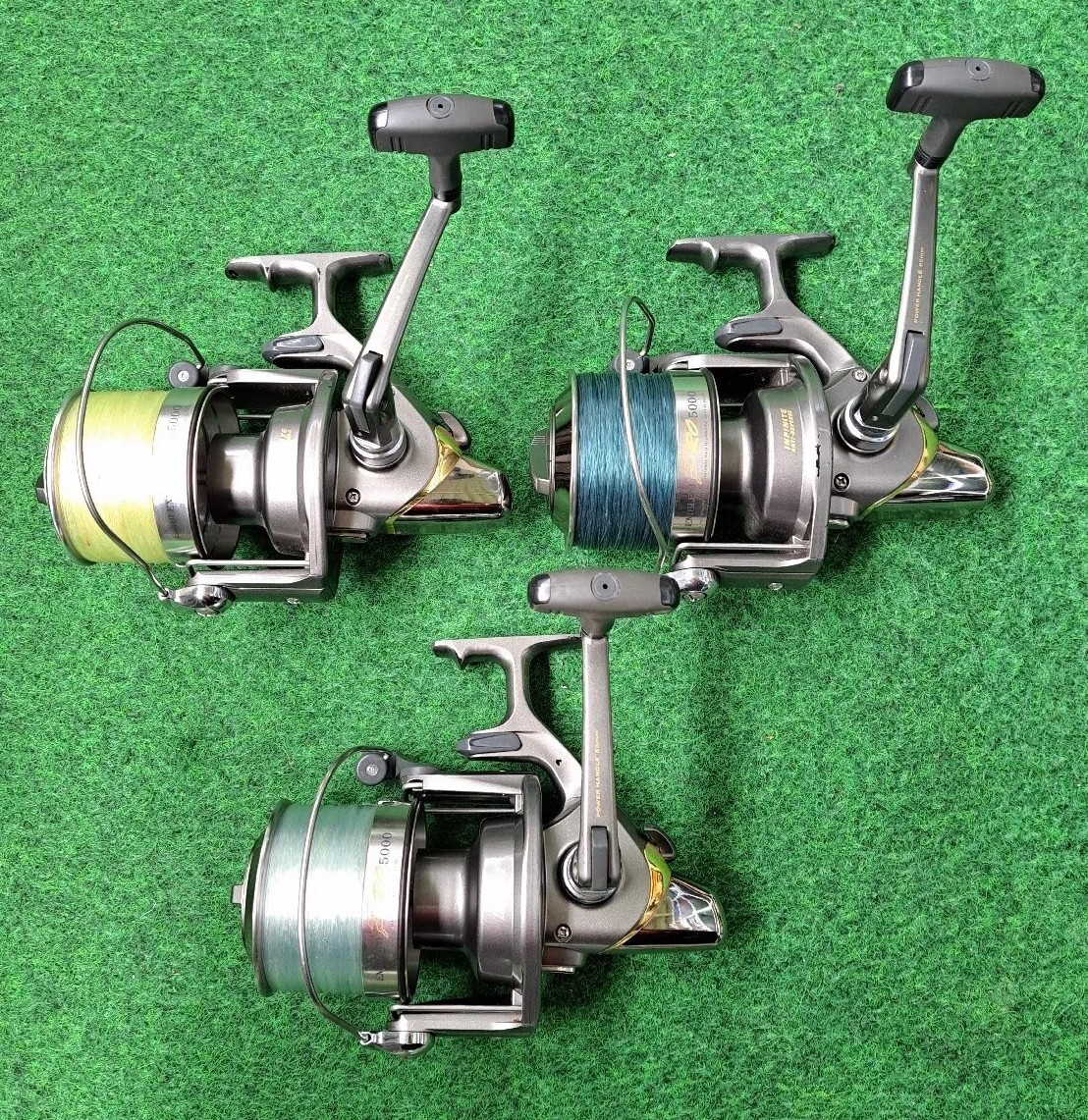 3 × Daiwa Emblem Pro 5000 Fishing Reels Carp Reels Carp Long Cast Carp Fishing
