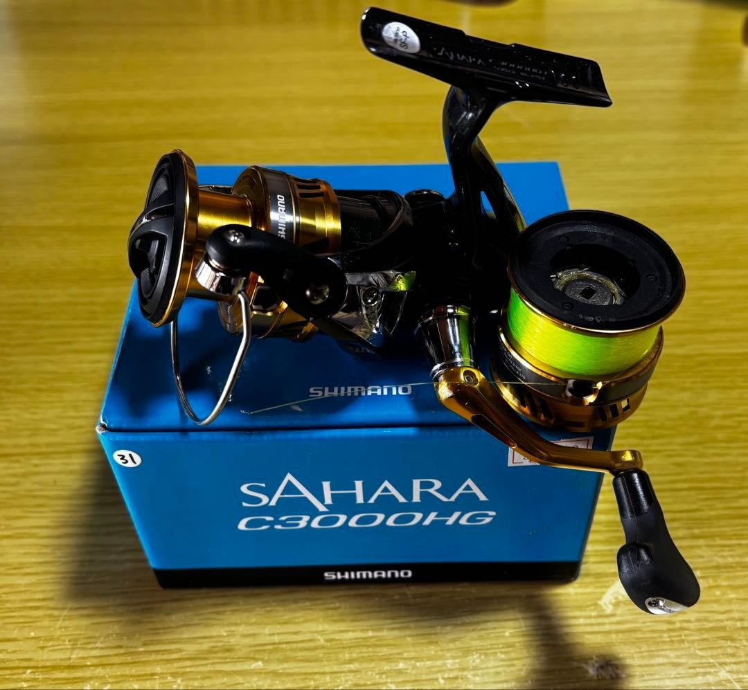 SHIMANO Sahara C3000HG 2017 Spinning Reel Used JDM Japan