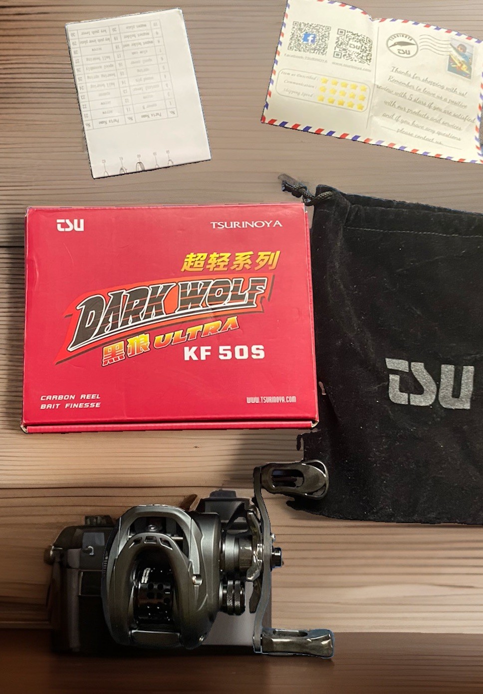 Tsurinoya Dark Wolf Ultra KF50s Pro Bait Finesse Reel Right Handle Never Fished