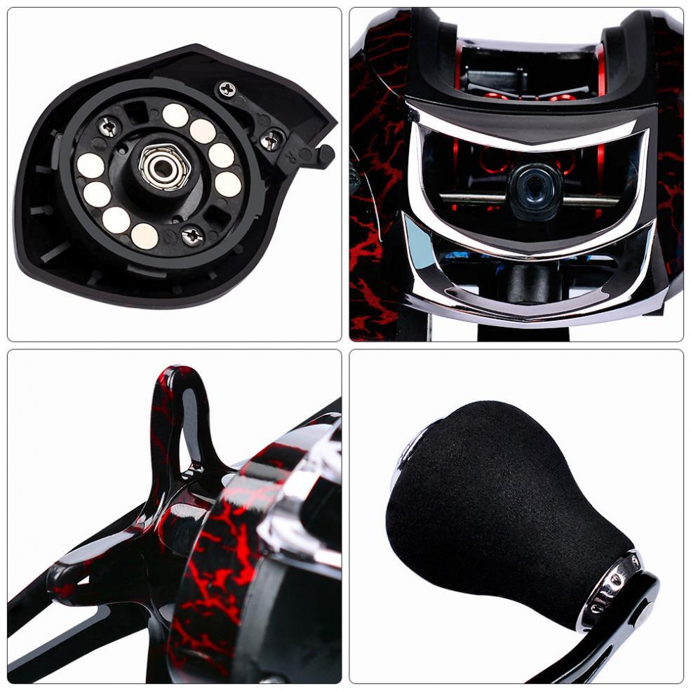 Pro Fishing 7.2:1 Baitcasting Reel High Speed 18+1BB 22LB Drag Right Left Hand