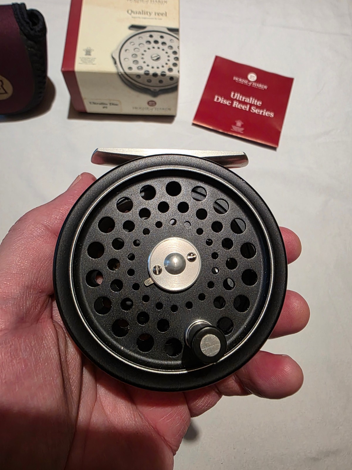 Hardy ULTRALITE DISC #5 Fly Reel, 3″ 3/4/5 wt, House of HARDY England, Excellent