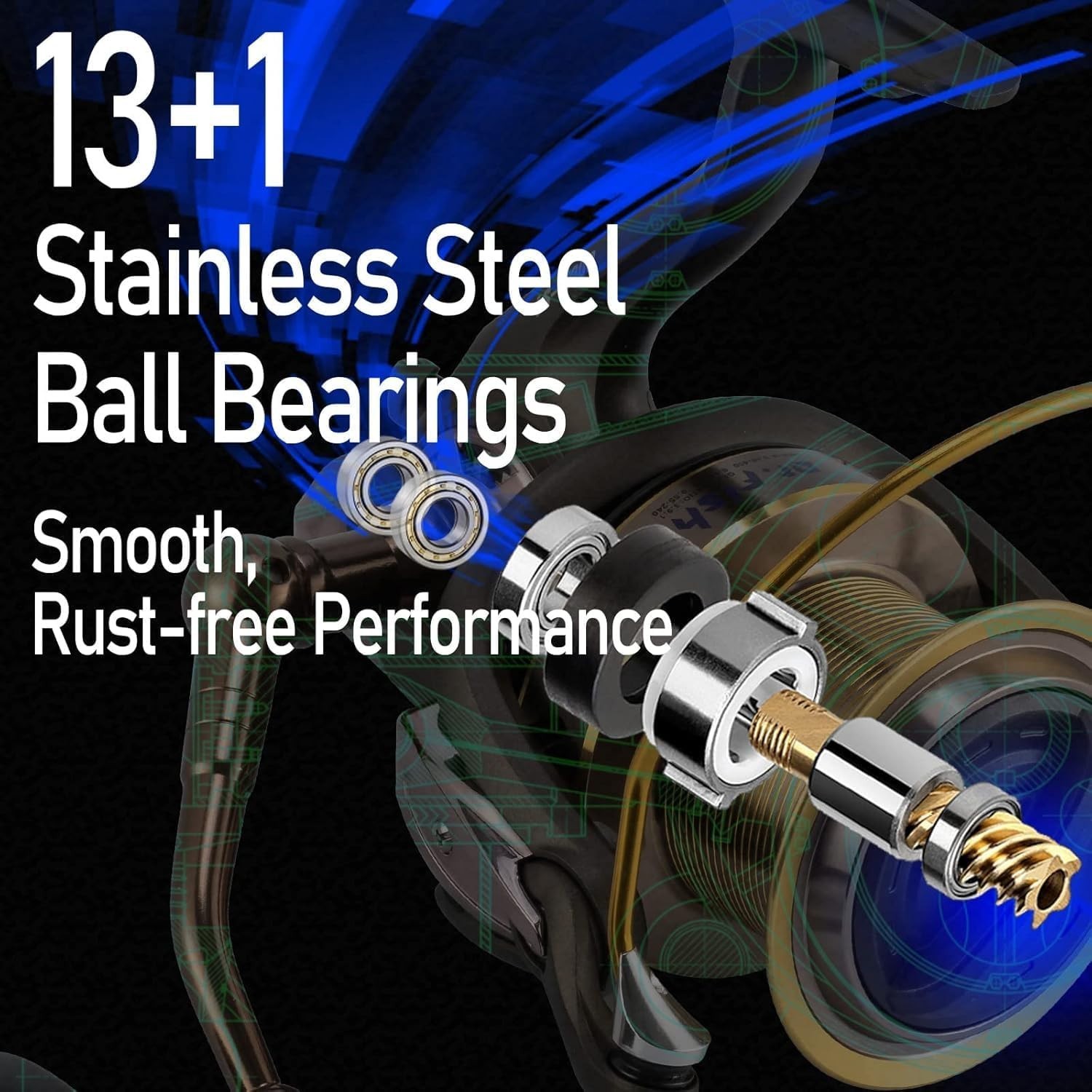 Long Shot Saltwater Spinning Reel Aluminum Large Capacity Heavy Duty Surf