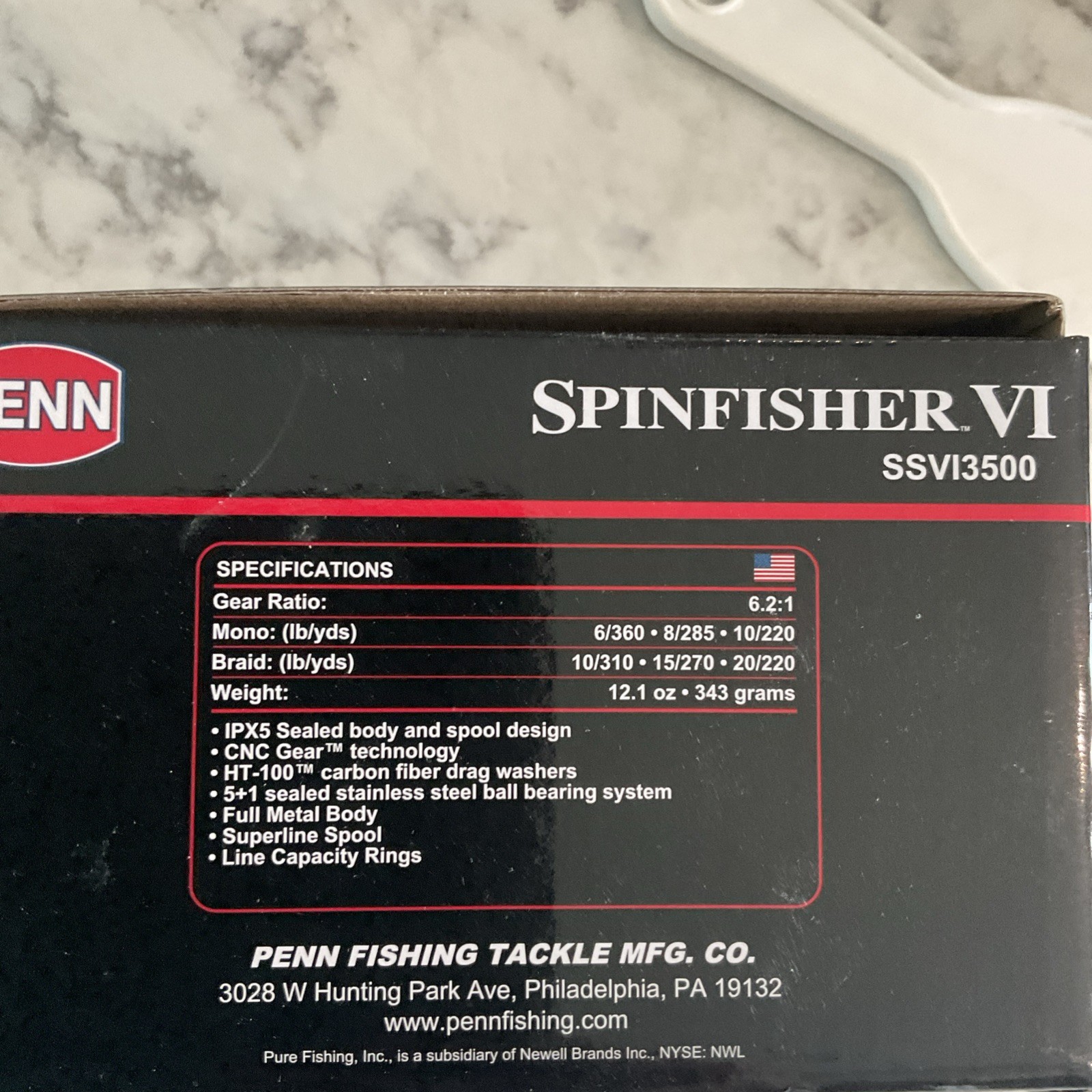 Spinfisher VI ssvi3500 Ambidextrous Saltwater Spinning Reel