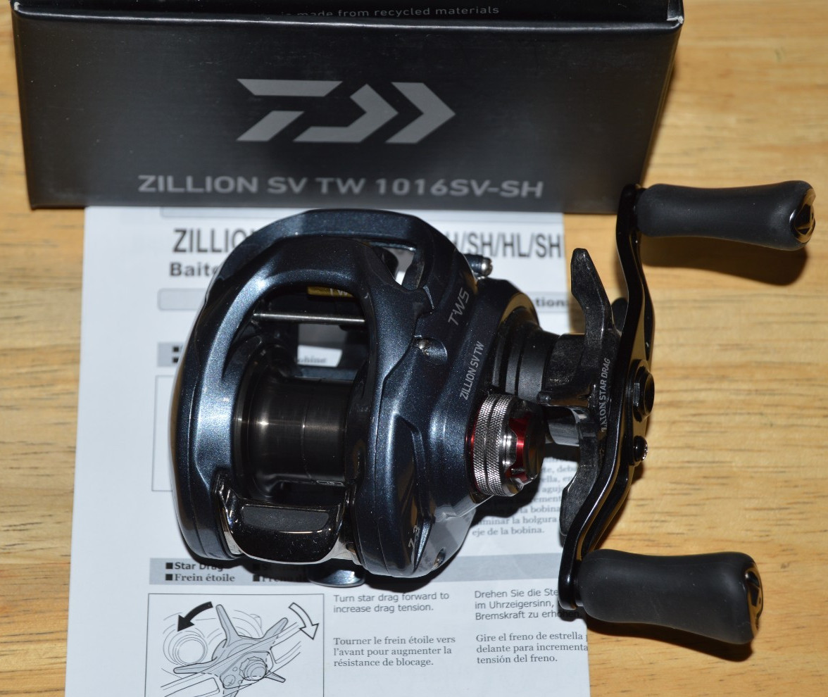 daiwa zillion SV TW 1016SV-SH baitcast reel right hand 7.3:1 8 +4 bearings NEW
