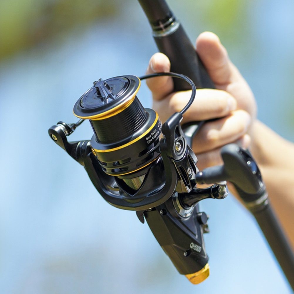 Fishing Reel Dual Braking 4.9:1 Gear Ratio for Strong Fish Control