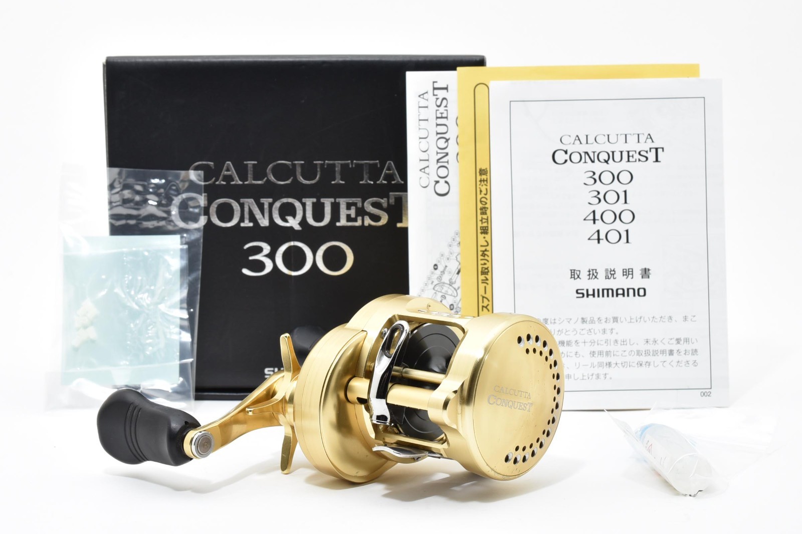 🌟EXC+3🌟 Shimano 18 Calcutta Conquest 300 Right Baitcast Reel W/BOX JAPAN #543