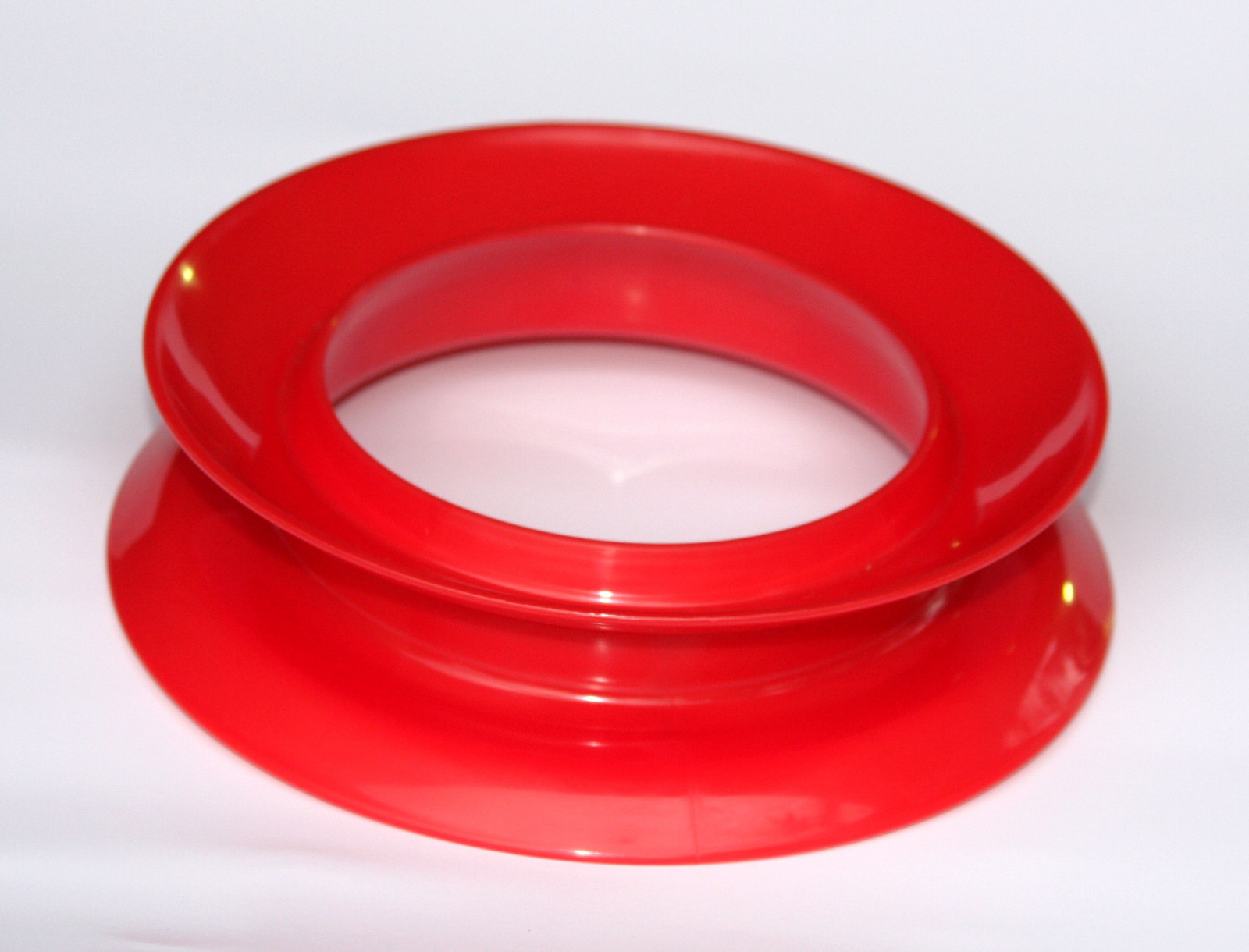 1 HAND REEL CUBAN YOYO cubano fishing cast manual kite line plastic RED 9″ round