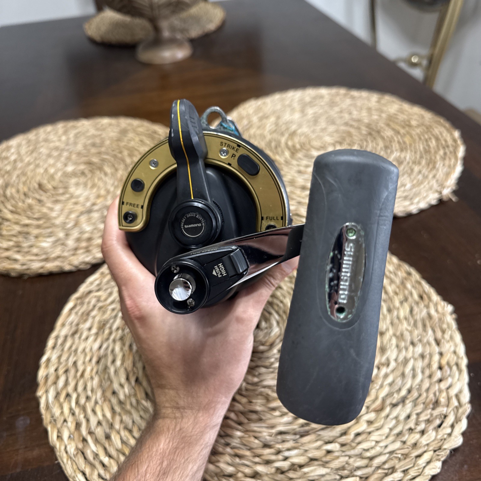 Shimano TLD 50 LRSA 2-Speed Lever Drag Big Game Trolling Reel Tested Clean