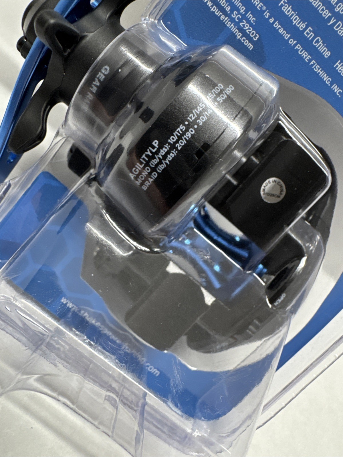 New Shakespeare Agility Baitcaster Spinning Fishing Reel 6.1:1 Gear Ratio Right