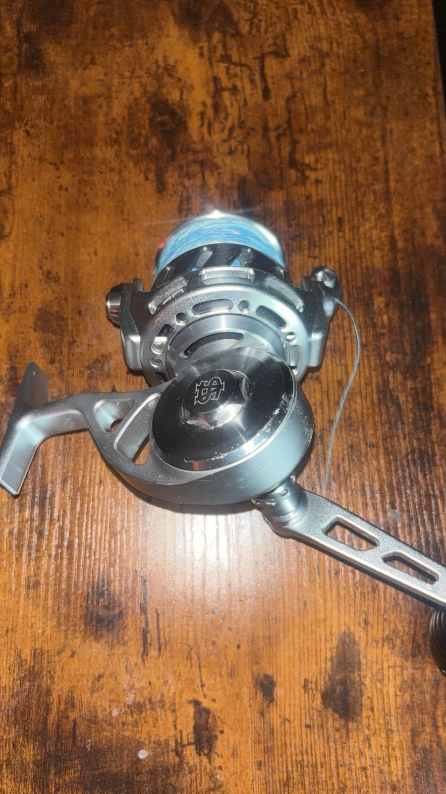 Van Staal Vr150 Spinning Reel Silver Pre-Spooled Blue Line + Wrench