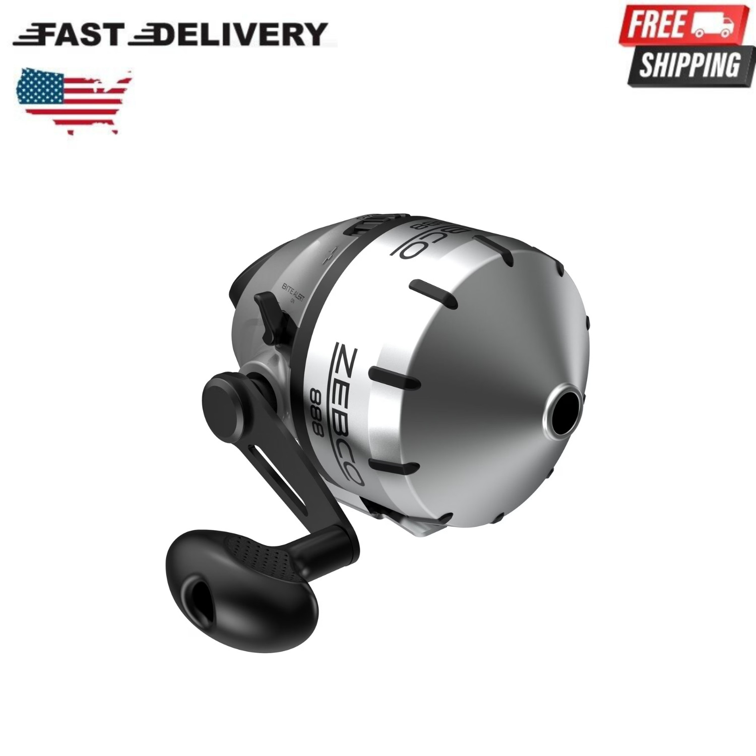 Zebco 888 Spincast Fishing Reel Size 80 Heavy Duty All Metal Gears