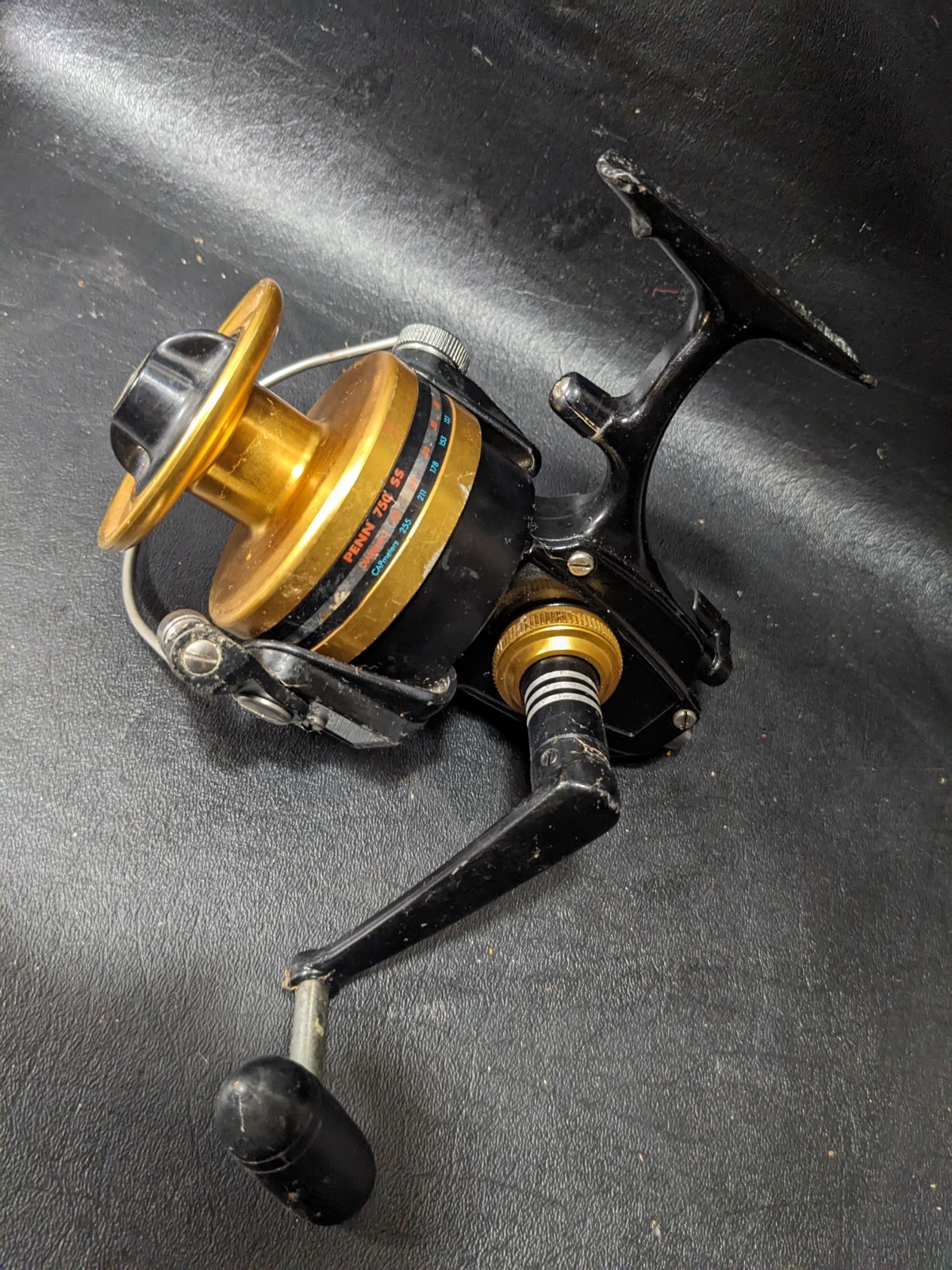 Penn 750 SS Skirted Spool Fishing Reel – Black/Gold