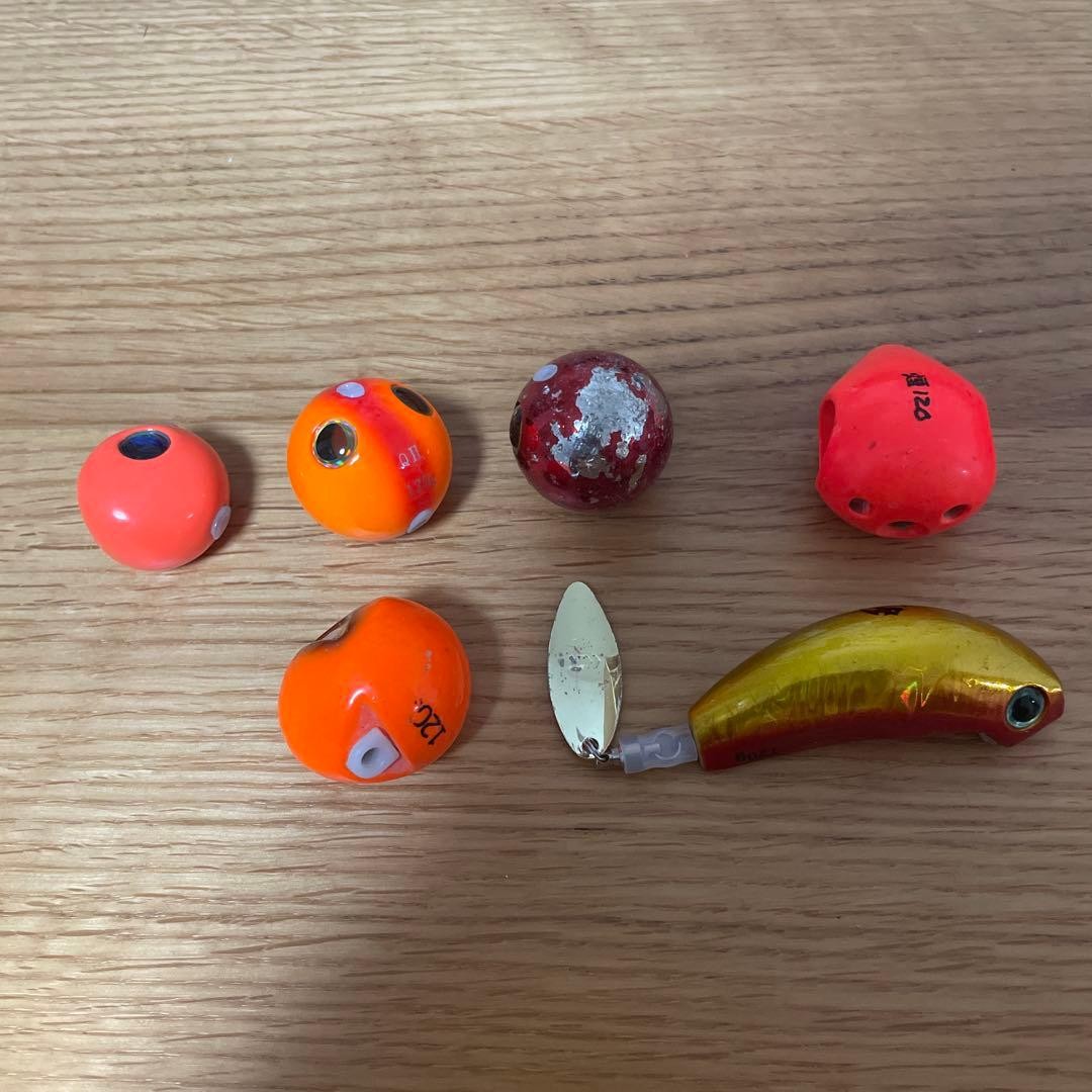 Kohga 120g Tai Rubber Head Set of 5 Fishing Tackle Equipment Japan