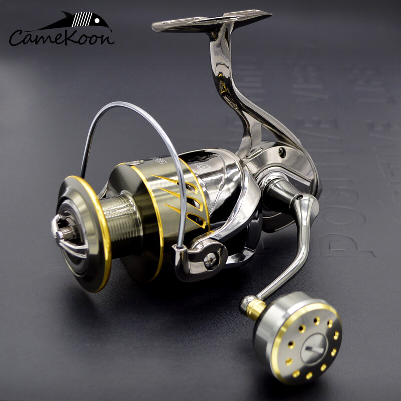 Spinning Reel Aluminum Body Over 44LBs Max Drag Freshwater and Saltwater Fishing