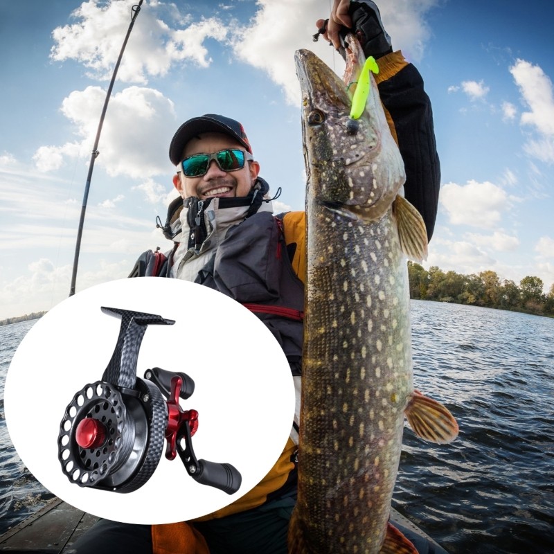 Ice Fishing Reels 4+1 Balls Bearings Ice Reels 3.5:1 Gear Ratio Fishing Reels
