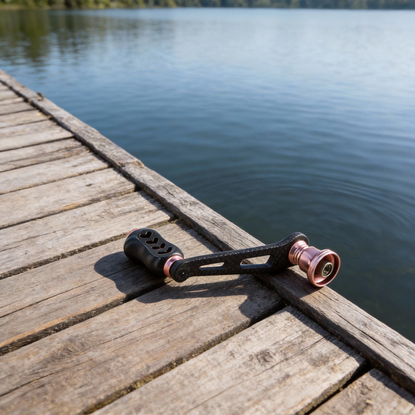 FOR DAIWA FOR FUEGO Screw in spinnings reel Carbon single arm handle Modified