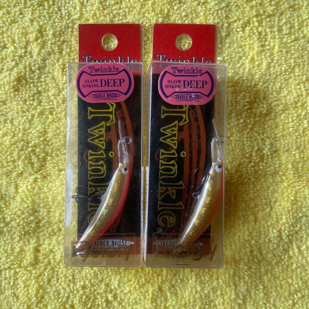TACKLE HOUSE Twinkle Deep 45mm 2.5g Slow Sinking Lure Set of 2 Fishing Japan