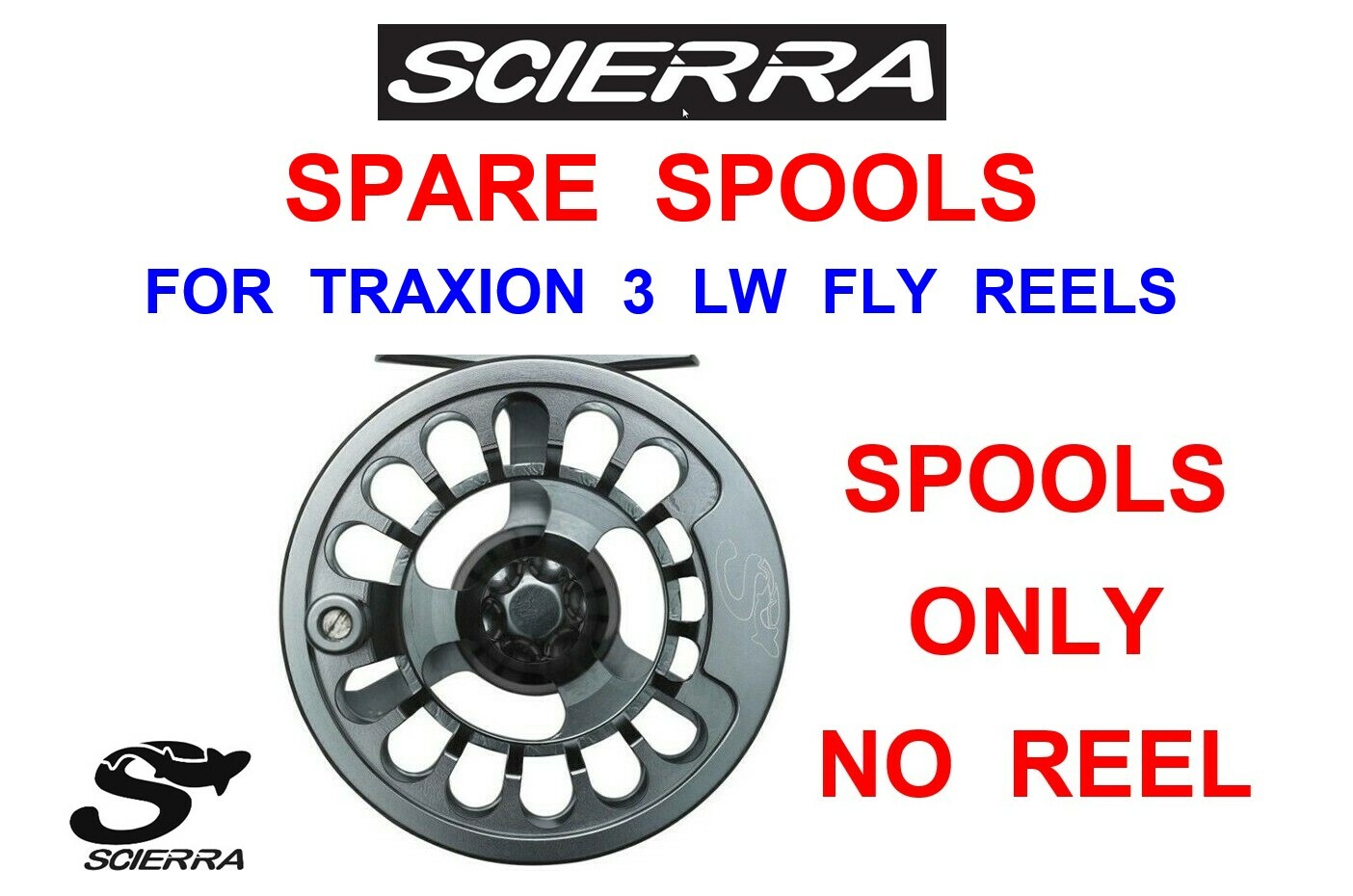 SPARE SPOOL FOR SCIERRA NEW TRAXION 3LW FLY REEL FOR TROUT FLY ROD LINE FISHING