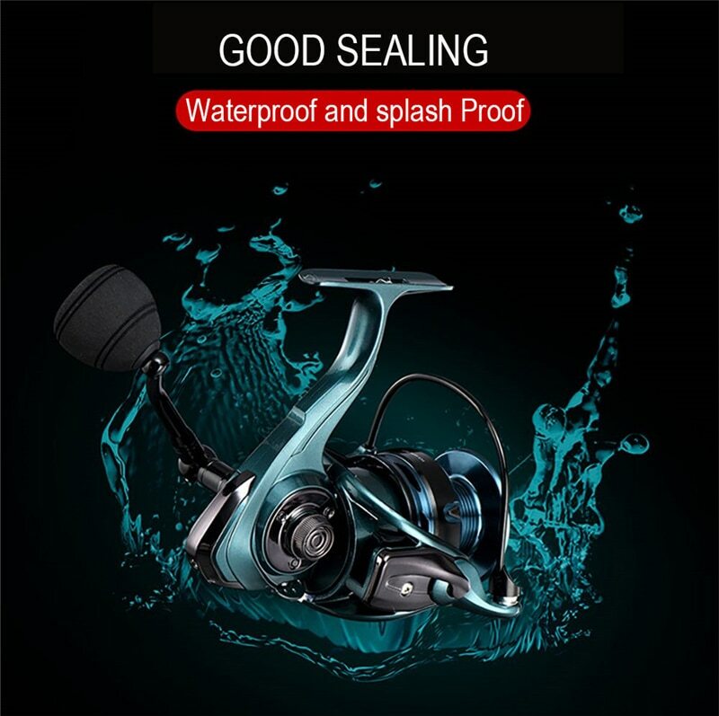 Fishing Spinning Reel Double Spool High Speed 5.5:1 4.7:1 Gear Ratio Saltwater
