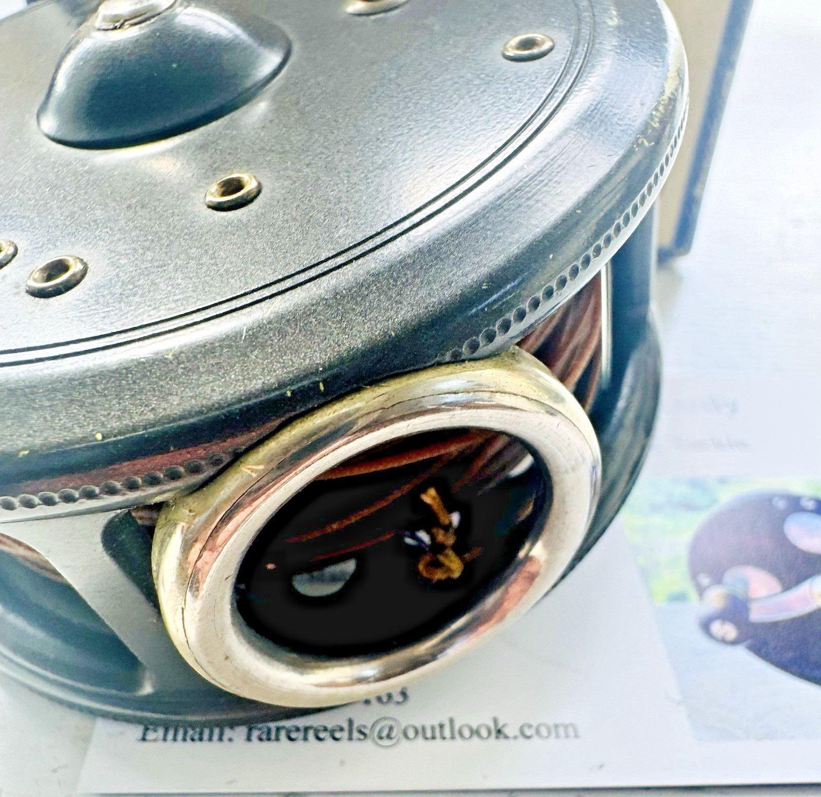 Rare Vintage Hardy 3 inch The St George Fly Reel with Line Guide Silk Line & Box
