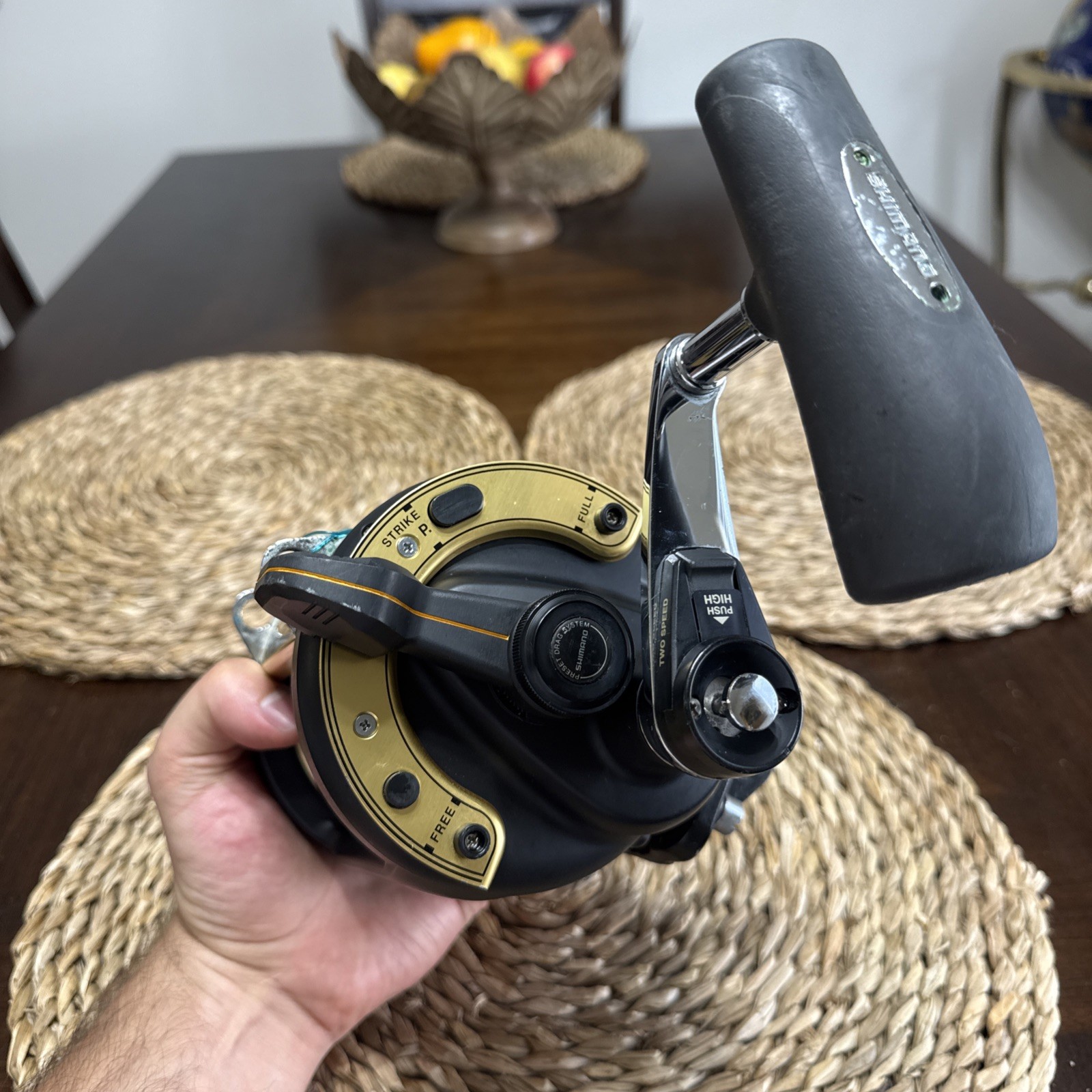 Shimano TLD 50 LRSA 2-Speed Lever Drag Big Game Trolling Reel Tested Clean