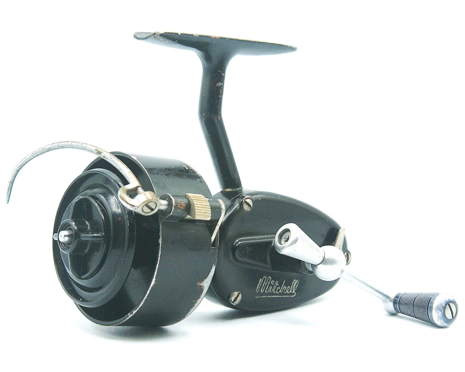 1952 third version half bail Mitchell spinning reel, in good working condition