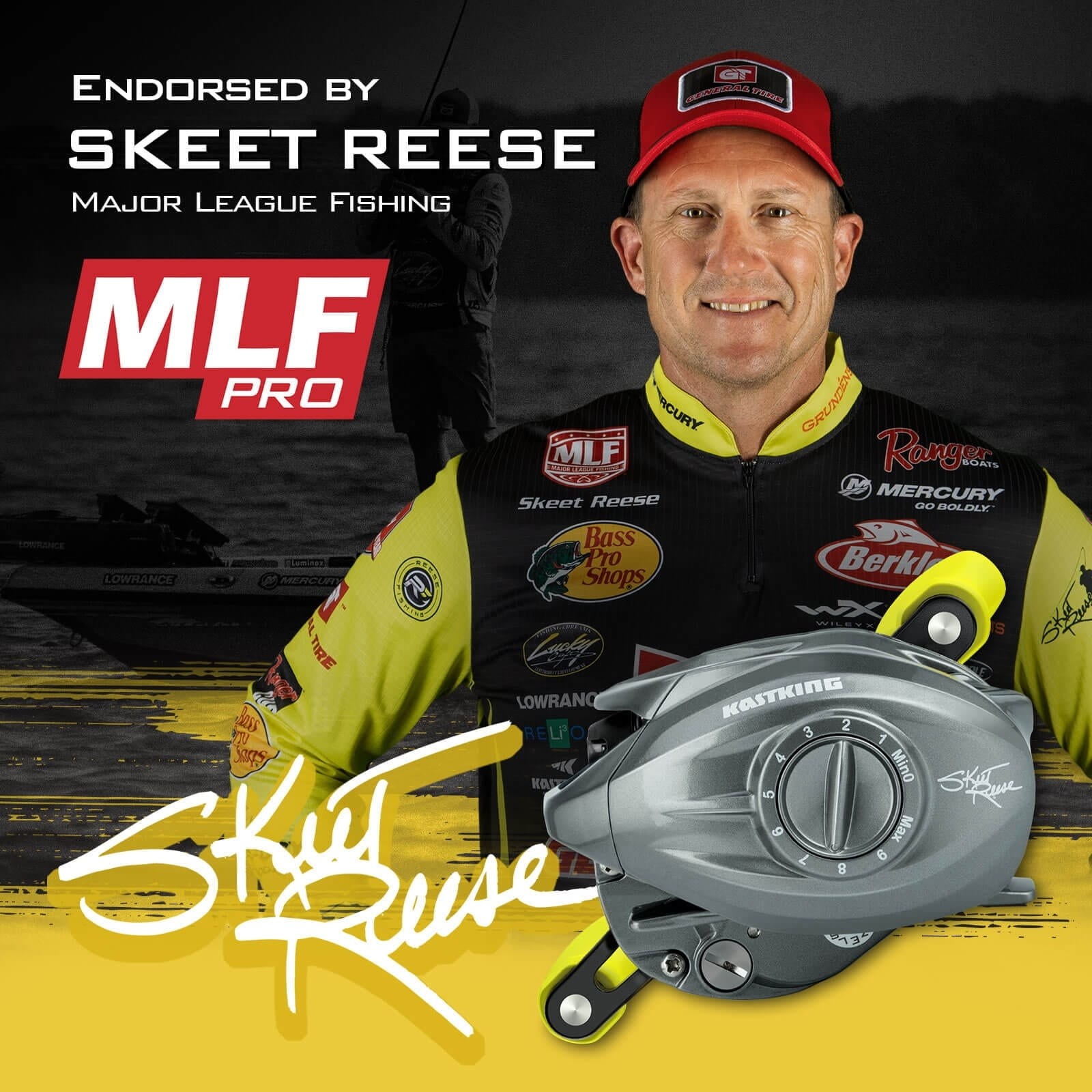Kast King Skeet Reese Icon Baitcasting Reels, Left, KKRLCSTSR72LGS Fishing Reel