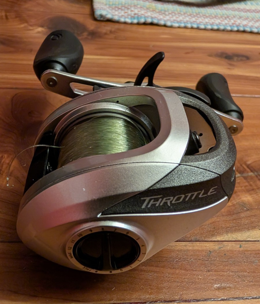 (2) Baitcasters – Quantum Throttle Reel 7.3:1 Left,Shimano Caius Reel 7.2:1 Left