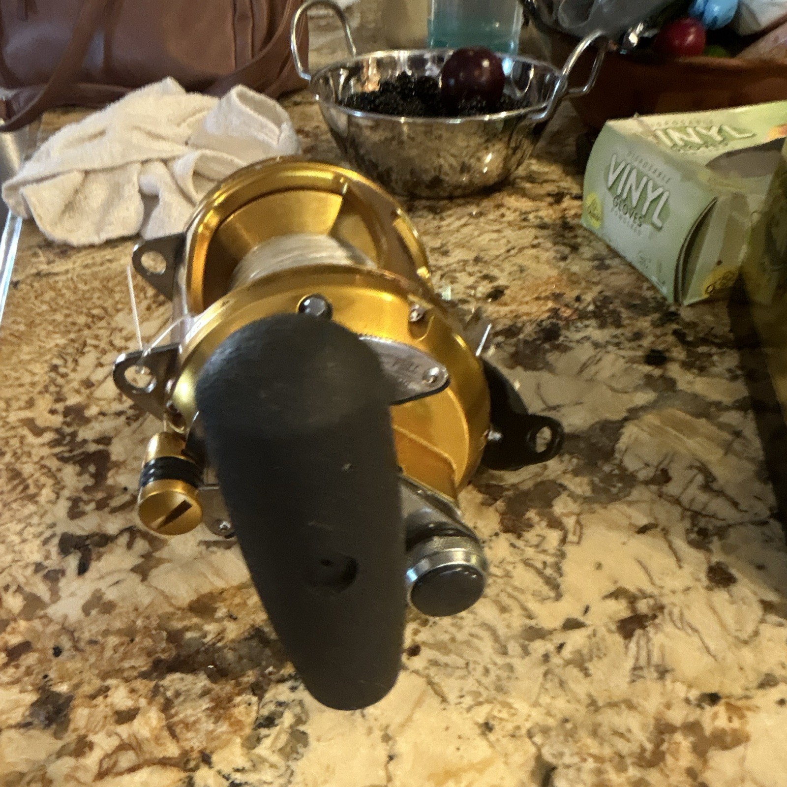 Penn International V 50VSW 2-Speed Lever Drag Trolling Reel Right-Hand Gold