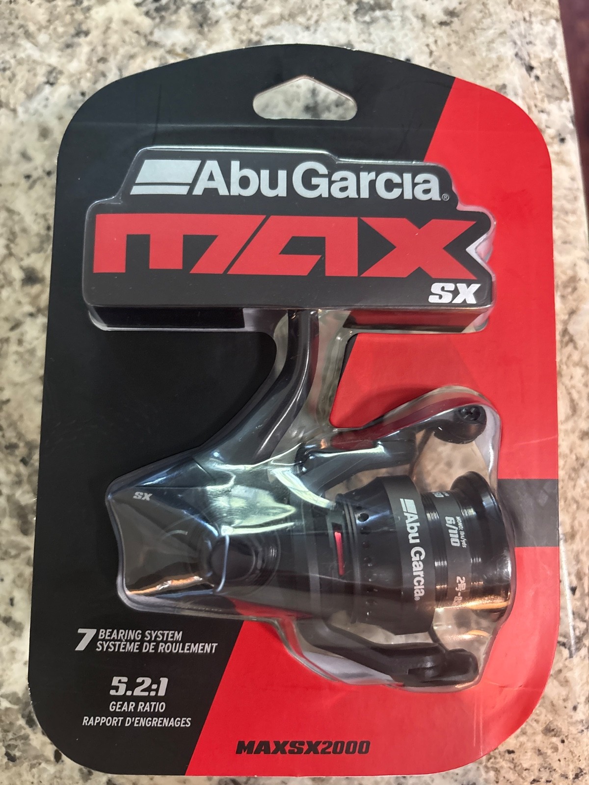 Abu Garcia MAX SX MAXSX750 7 Bearing System 5.2:1 Gear Ratio Fishing Reel