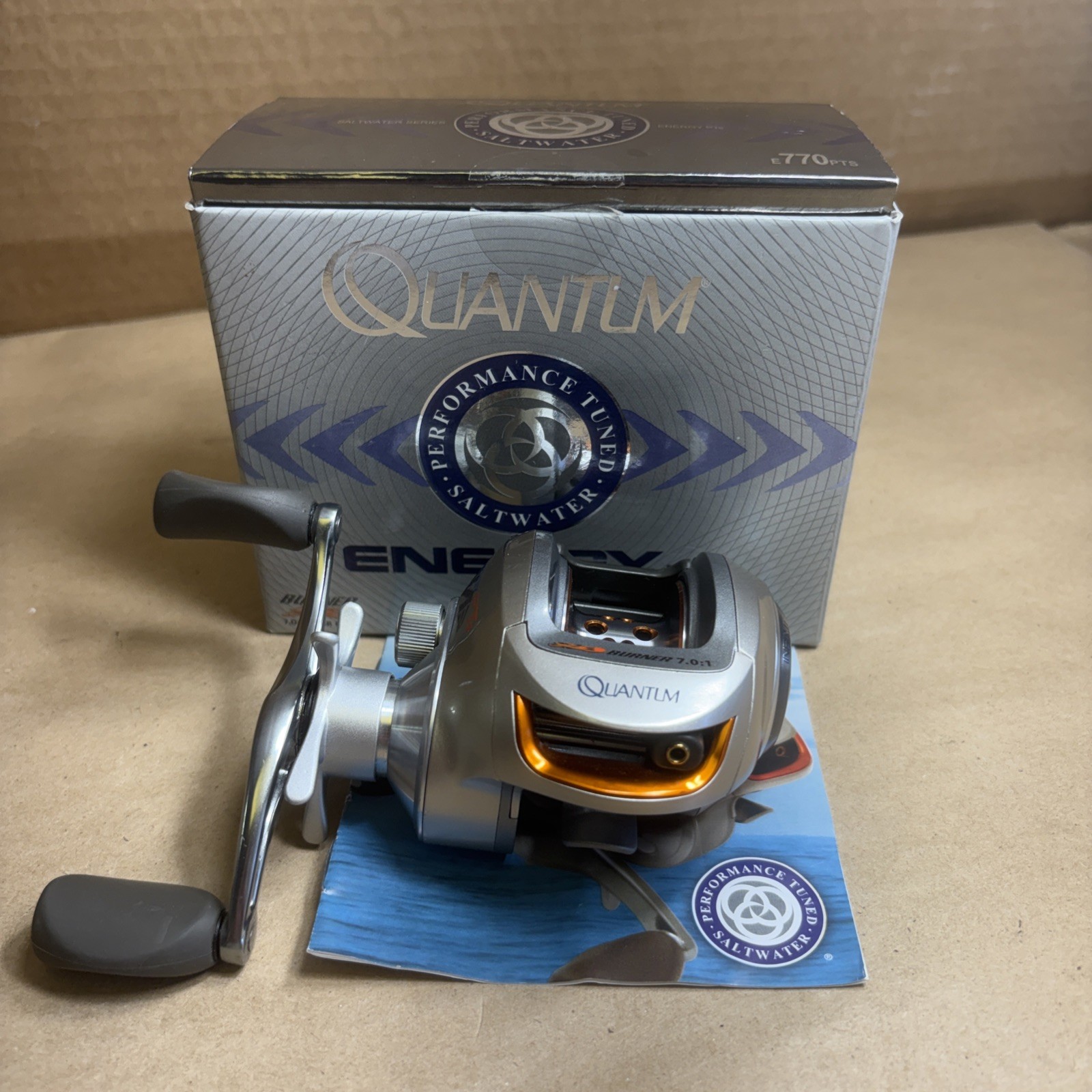 NEW IN BOX: Quantum Energy Fishing Reel E770PTS Saltwater Series.