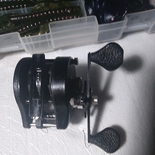 Lew Childre Speed Spool BB-1N Casting Fishin Reel & 3 tackle boxes full