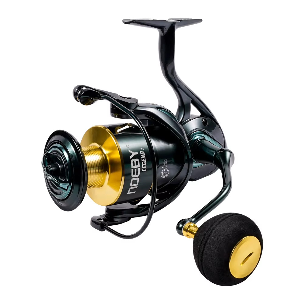 Noeby Aluminum Saltwater Spinning Reel 2500-6000 25kg Max Drag Zinc Alloy Gear