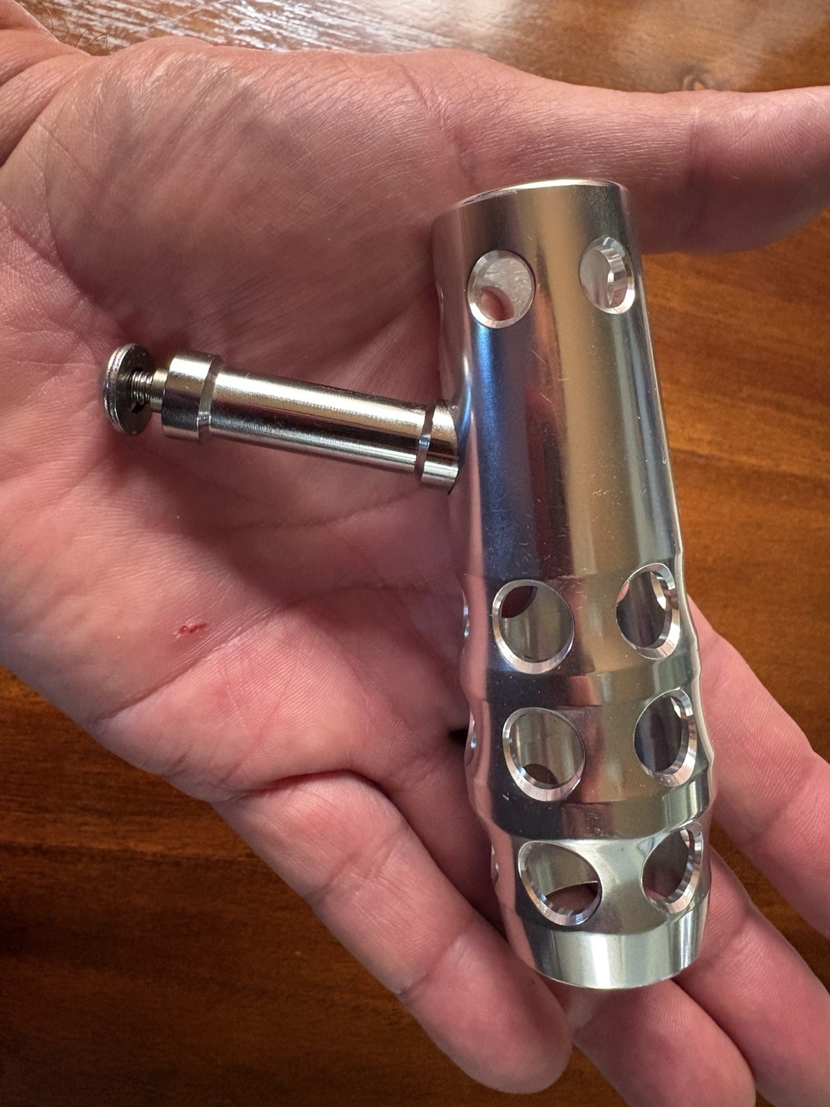 Trolling Reel Handle. Large Billet Aluminum. Bad Boy Model.