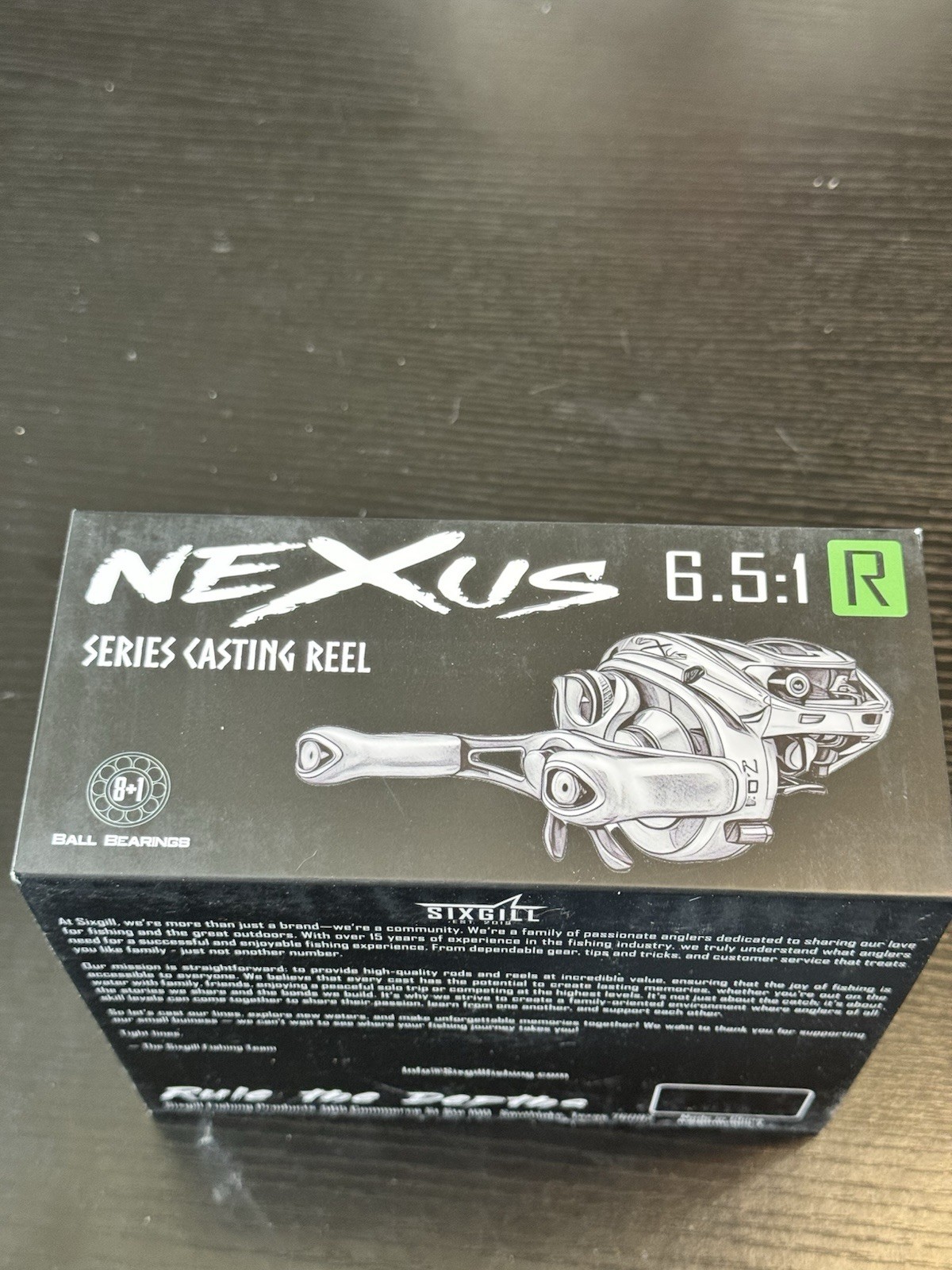 Sixgill Fishing Nexus Baitcasting Reel 6.5:1 RH 8 + 1 Bearings