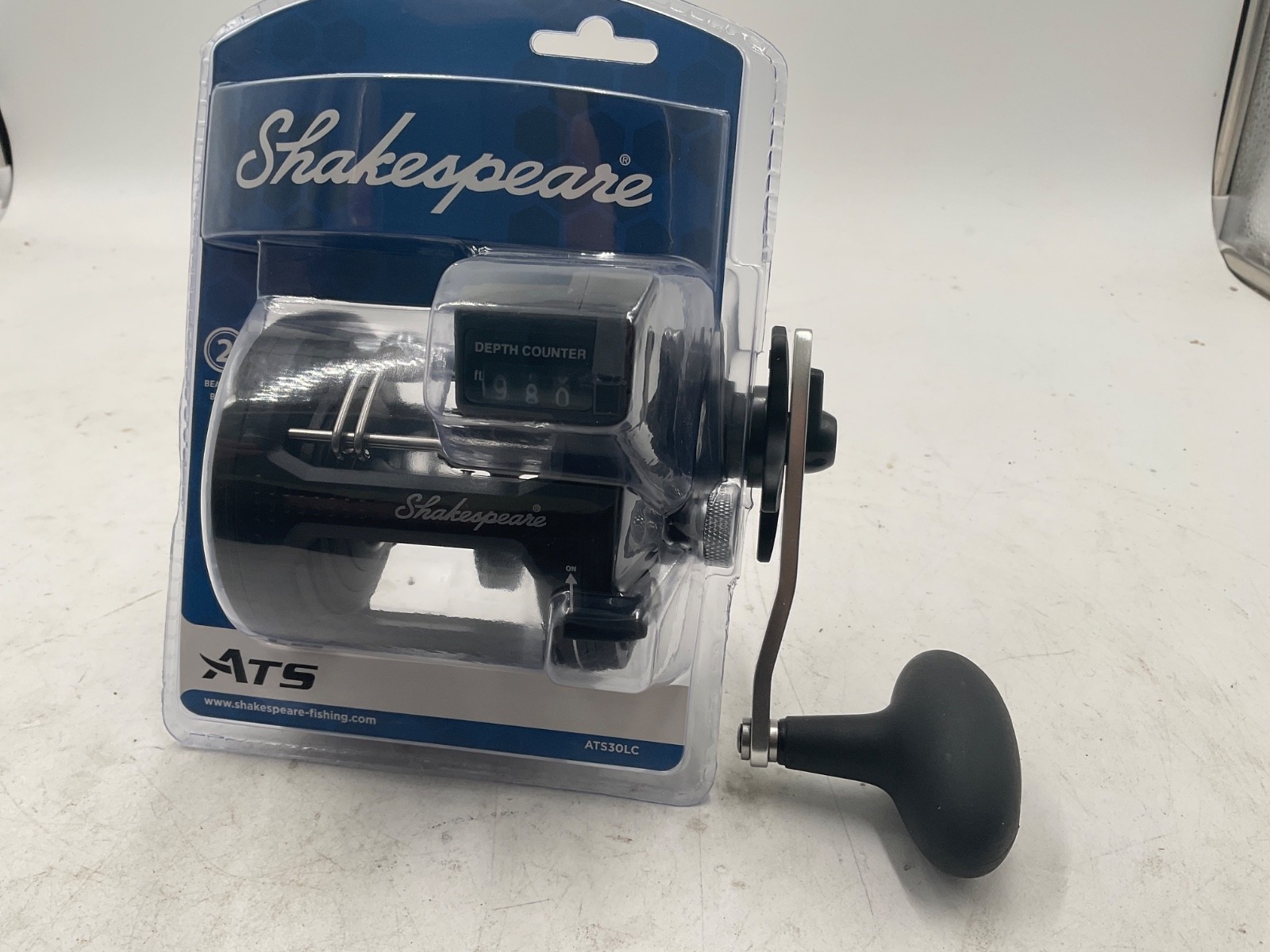 Shakespeare 1366928 ATS30LCB 2BB Line Counter Level Wind Trolling Reel
