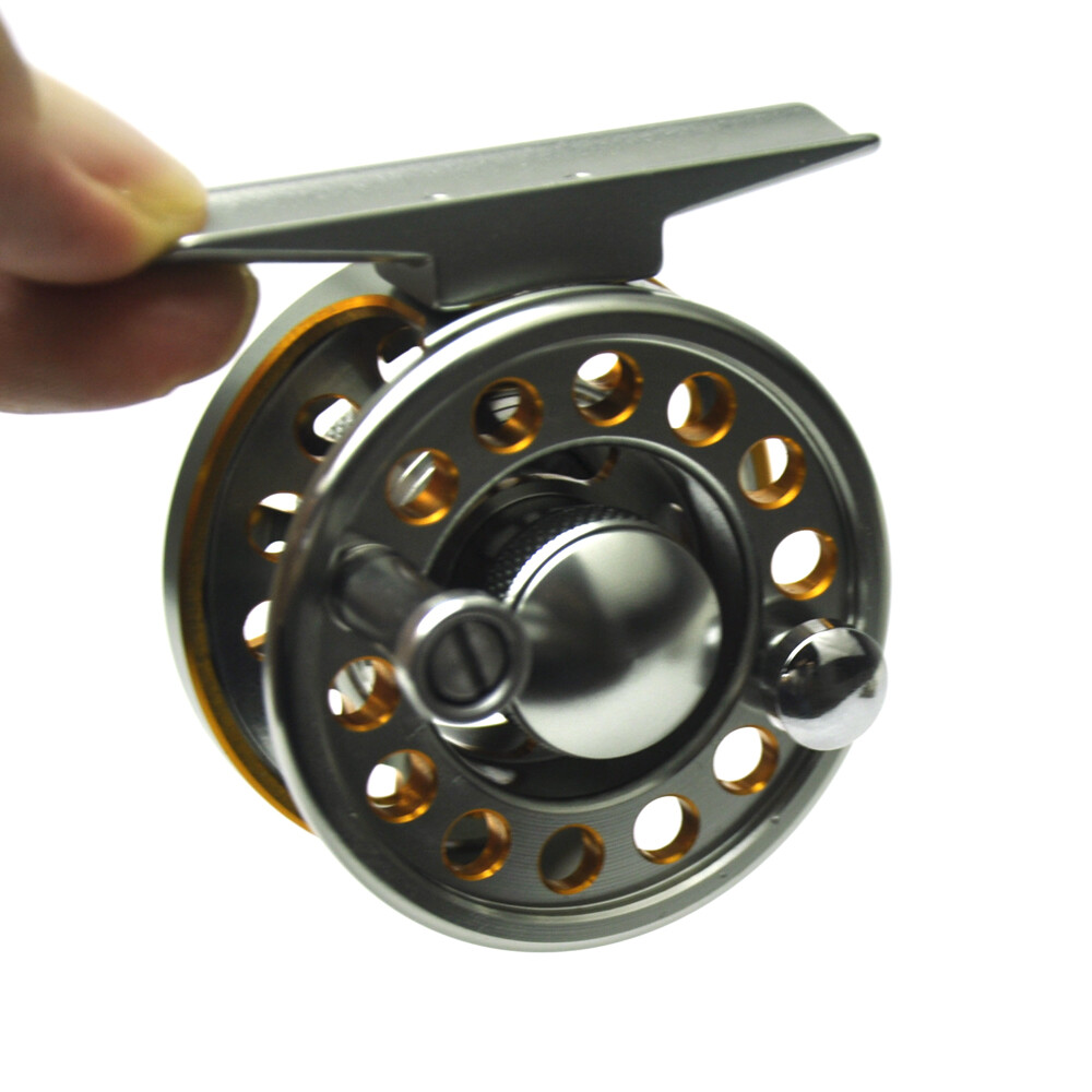 NEW Space Aluminum Fly Fishing Reel 2+1BB Metal Drag Fly Wheel 1:1 Gold&Silver