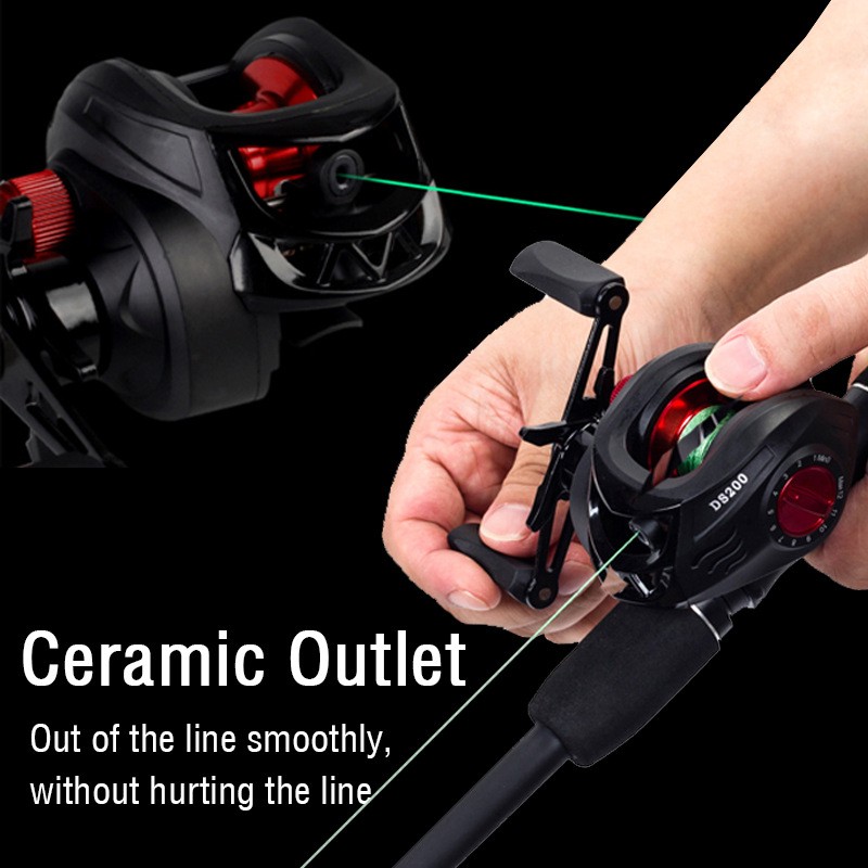 Lightweight Baitcasting Fishing Reel 18+1BB 7.2:1 Gear Ratio Metal Wire Cup