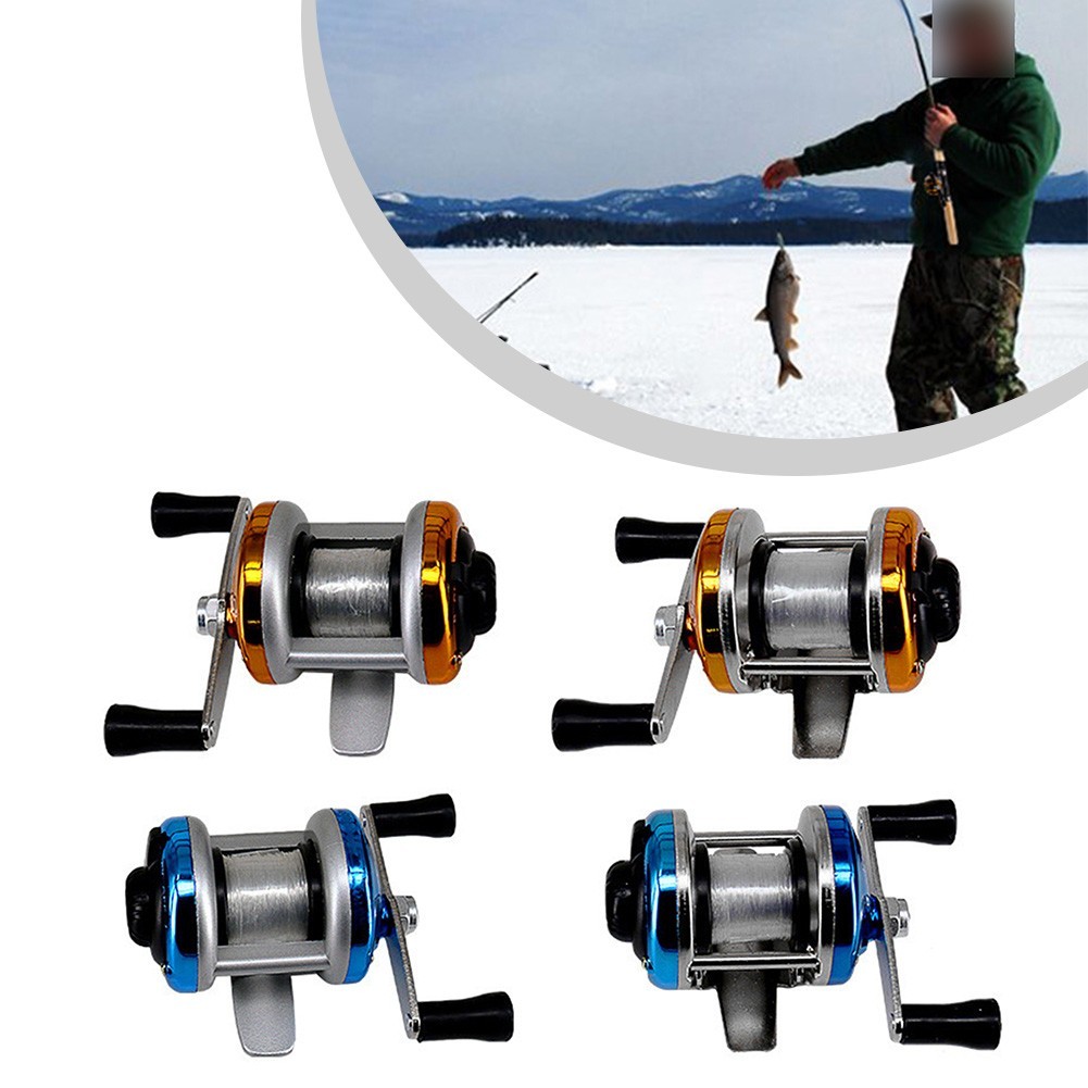 User Friendly Dual Handle Ice Fishing Spool for Effortless For Winter Fishing